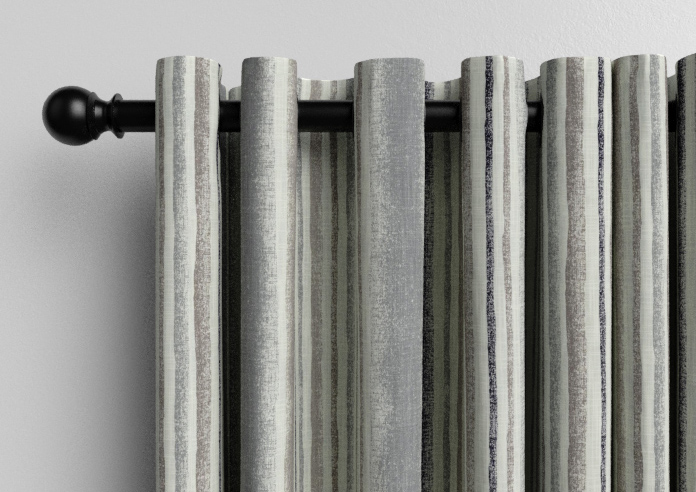 Guarda Stripe, Grey - Made to Measure Curtains - Image 12